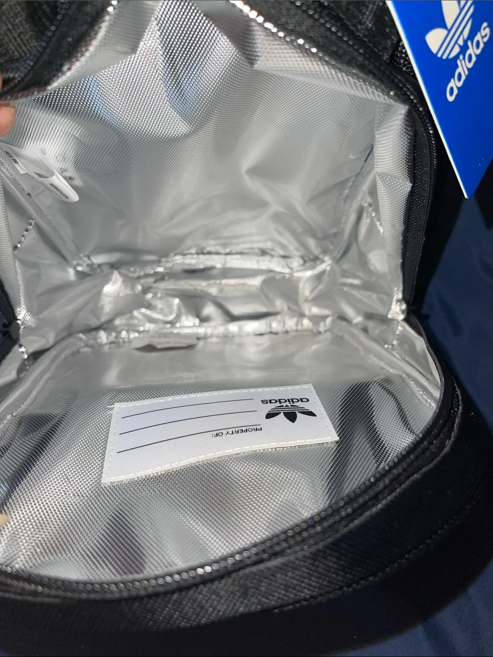 adidas Black and White Original Lunch Bag for Men